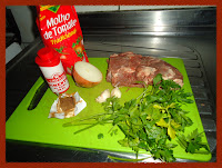 Ingredientes para o molho de filet mignon