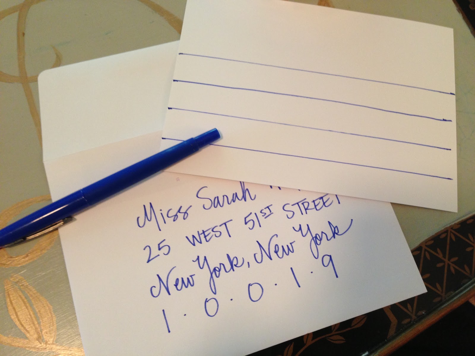 Over The Moon Envelope Addressing