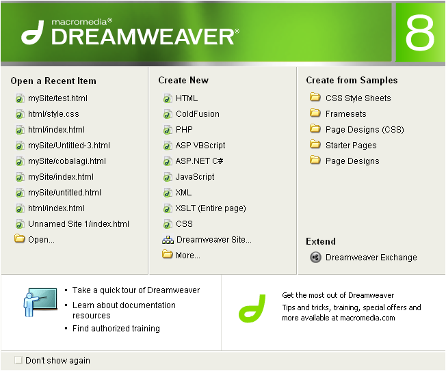 membuat website dengan macromedia dreamweaver 8 membuat website dengan macromedia dreamweaver 8