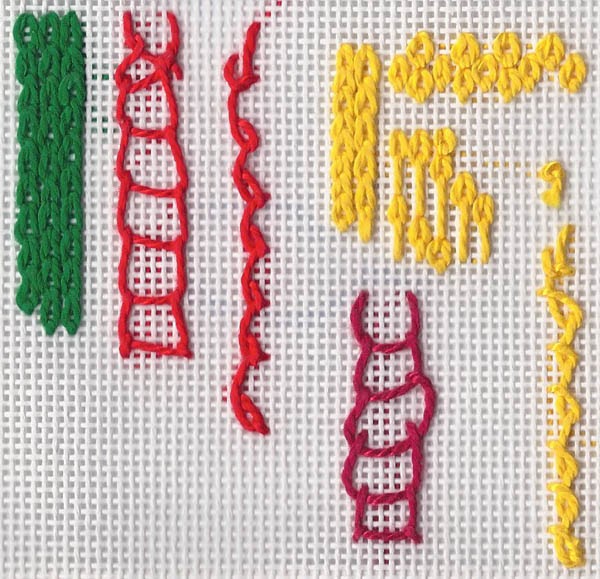 Rittenhouse Needlepoint Stitch of the Week Chain Stitch