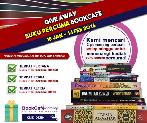 Jom Menangi Hadiah Buku Bernilai RM300 Setiap Minggu. HADIAH MINGGUAN UNTUK DIMENANGI Tempat Pertama: Buku PTS Bernilai RM150 Tempat Kedua: Buku PTS Bernilai RM100 Tempat Ketiga: Buku PTS Bernilai RM50