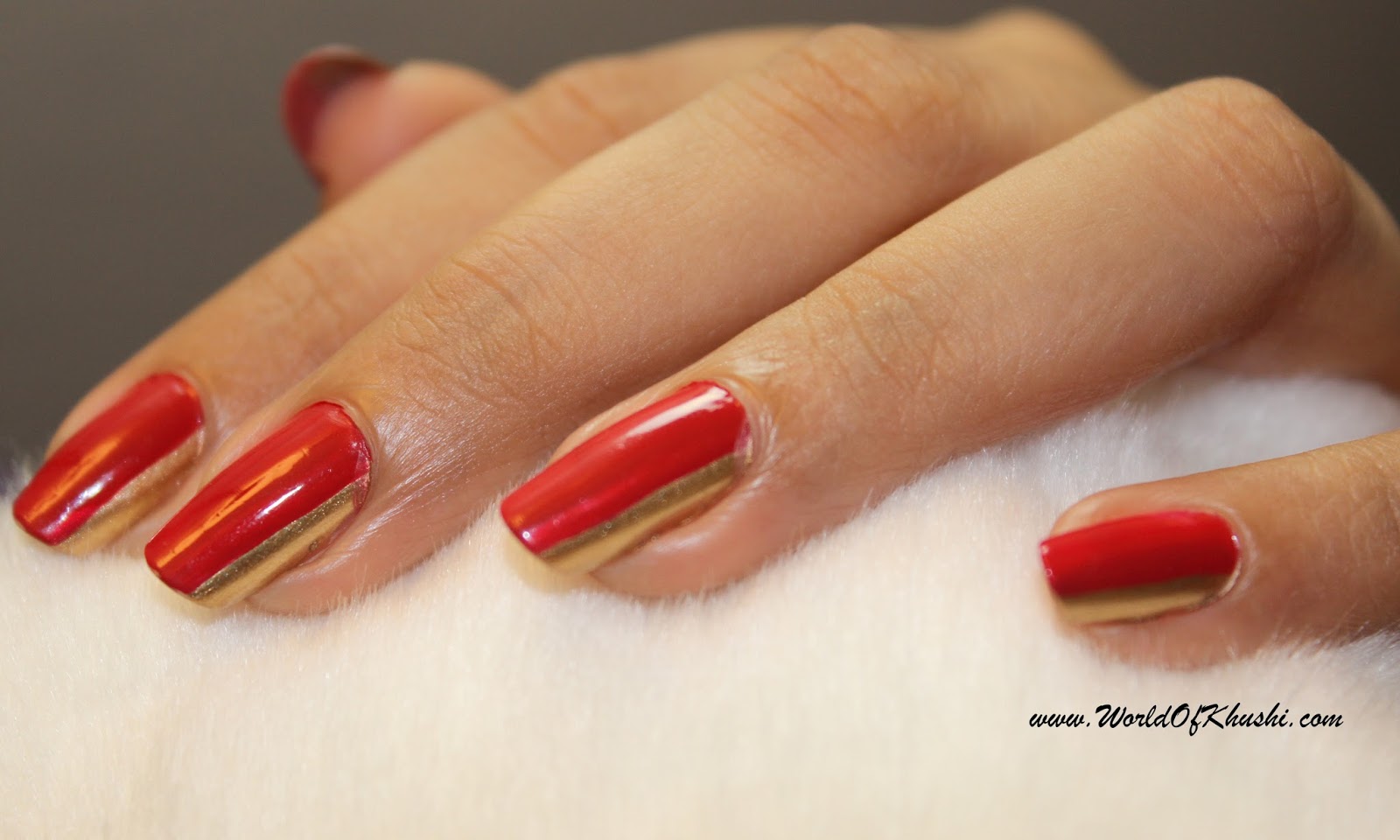 Red and White Striped Nail Art - wide 7