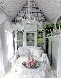 A gorgeous Shabby chic style living space.