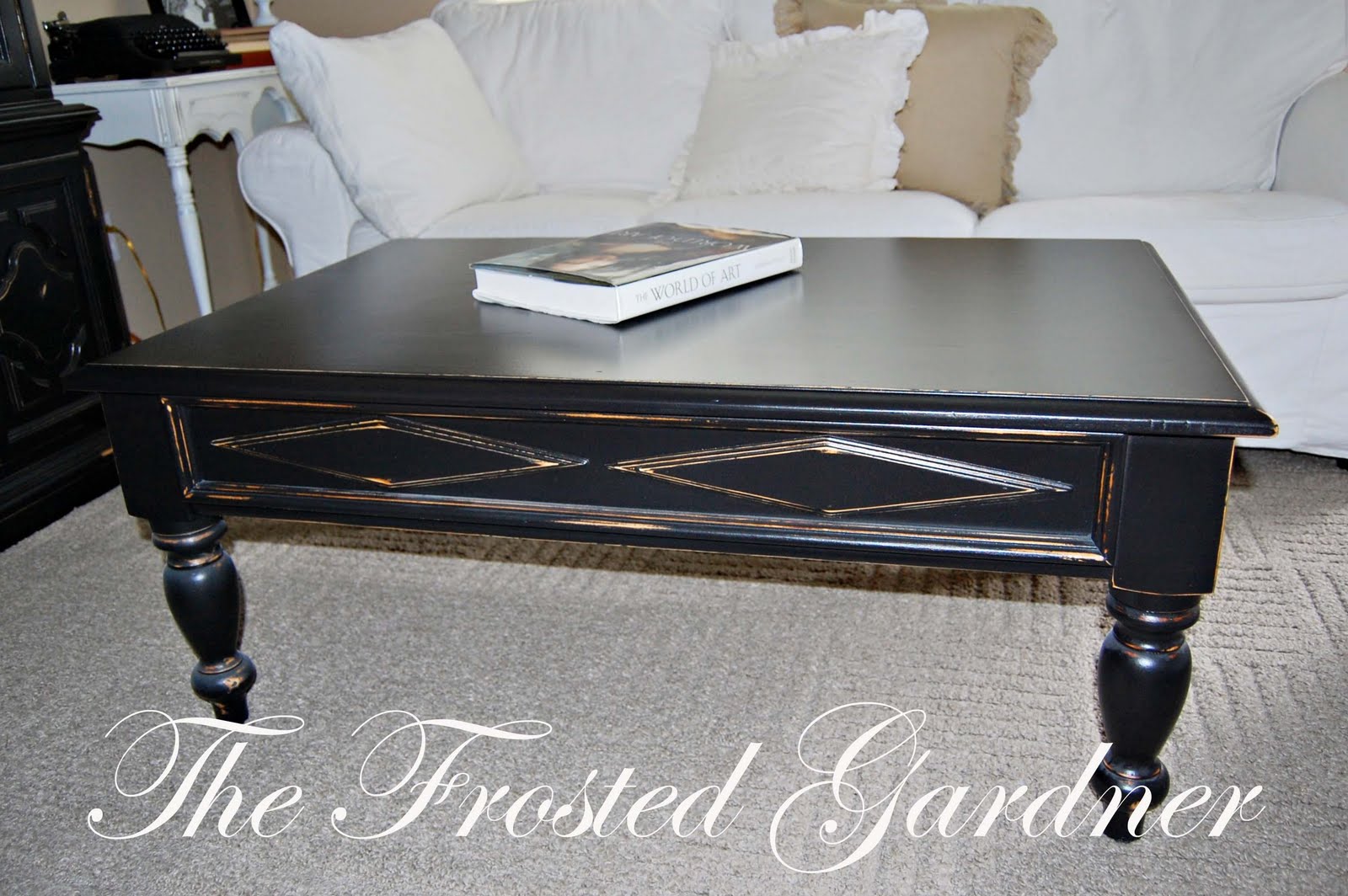 The Frosted Gardner The Petersen Coffee Table Custom Refinish Before