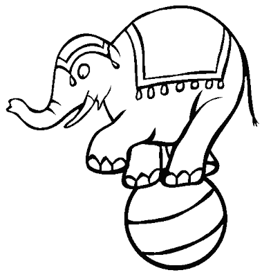 Circus Elephant Coloring pages Ideas To Kids