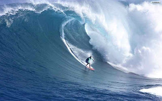 wave surfing