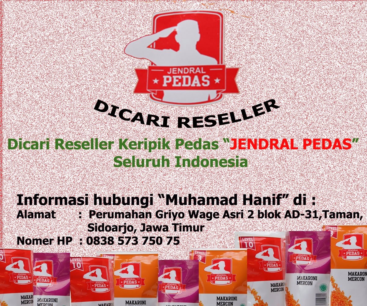 Dicari Reseller Jendral Pedas