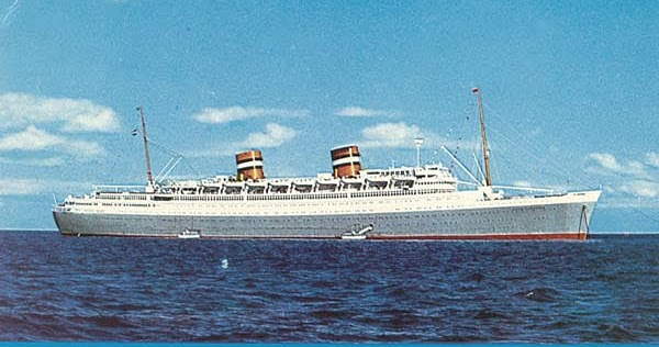 Stately &quot;NIEUW AMSTERDAM&quot; and &quot;ROTTERDAM&quot; of HOLLAND AMERICA LINE