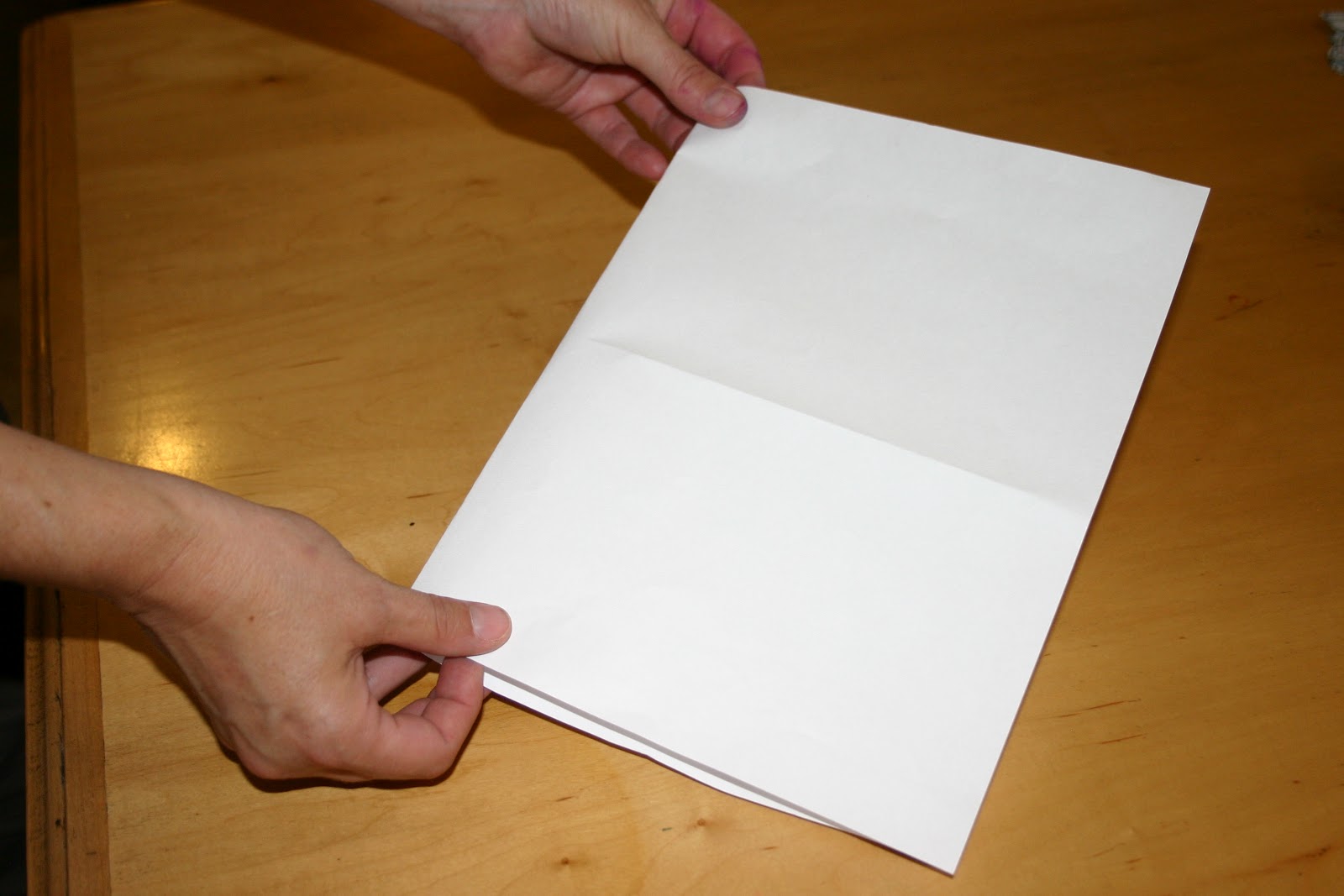 hamburger style fold