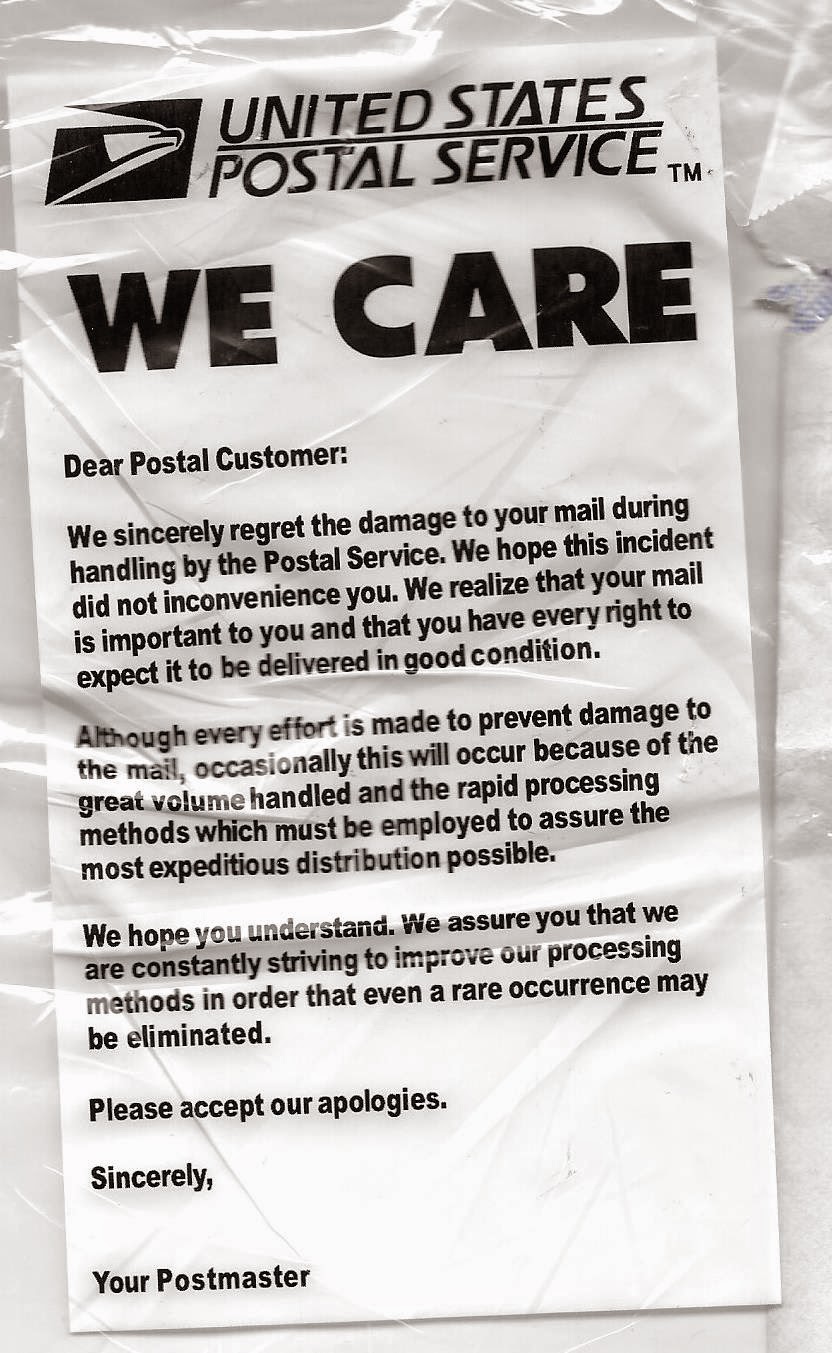The USPS Cares Their "Body Bags" Tell You So.