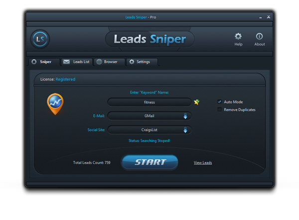 Leads Sniper