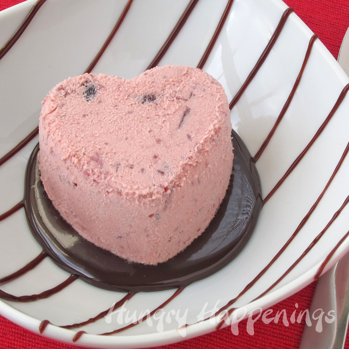 Cranberry Orange Semifreddo Hearts Elegant Valentine's Day Dessert
