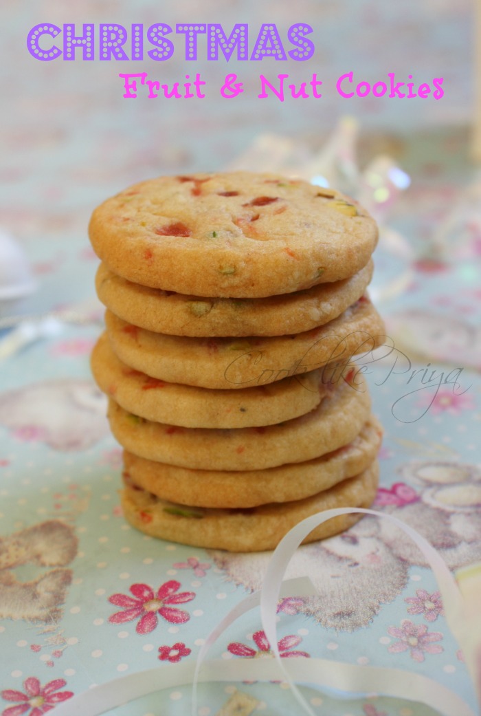 Cook like Priya: Fruit & Nut Cookies | Christmas Cookies | Christmas Bakes
