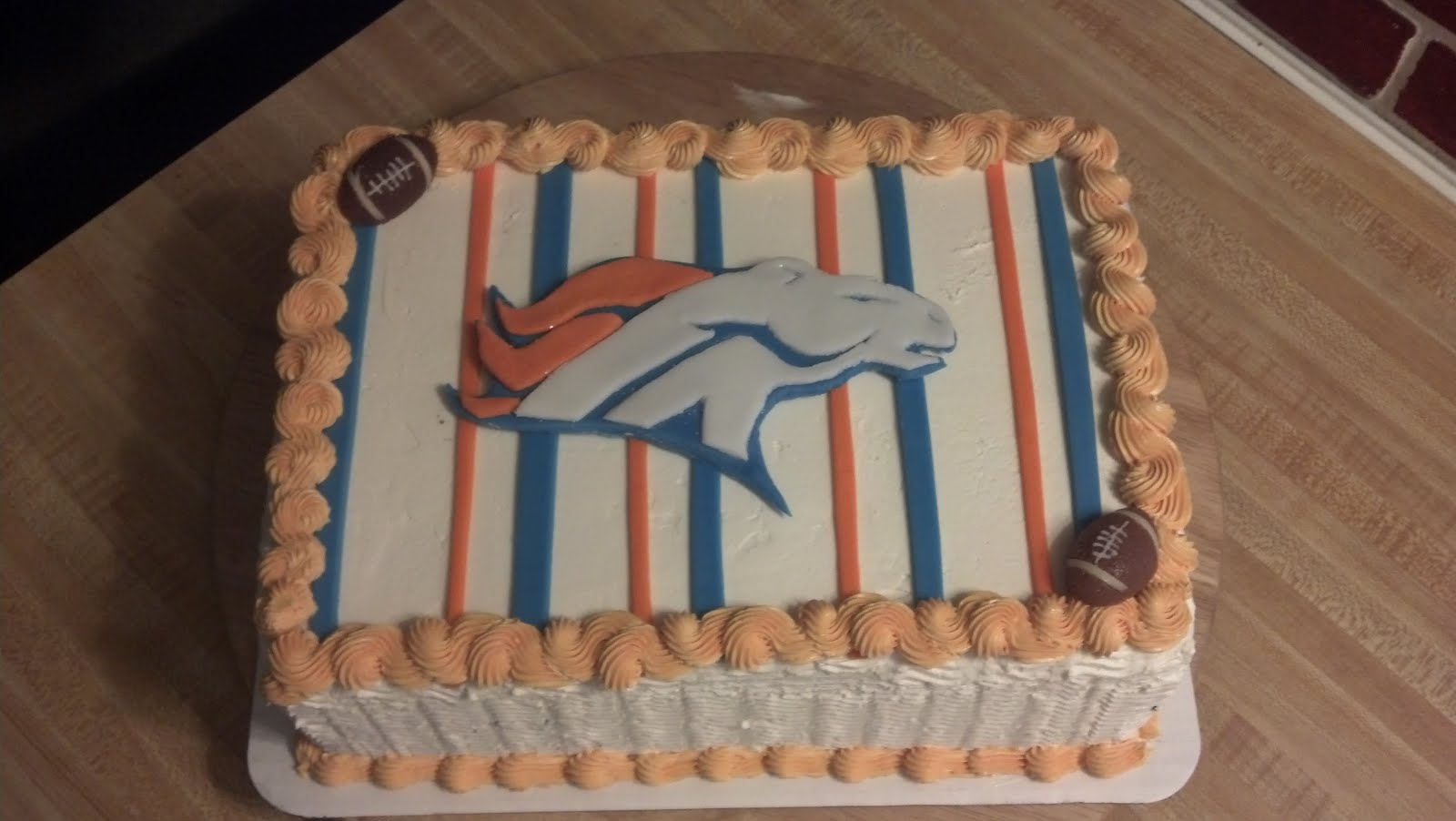 Pinky Promise Cakes Denver bronco's birthday cake