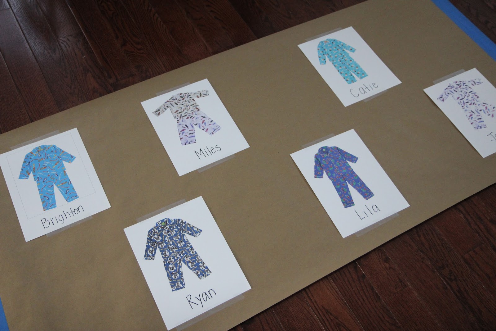 Toddler Approved!: Pajama Name Matching Activity for Kids