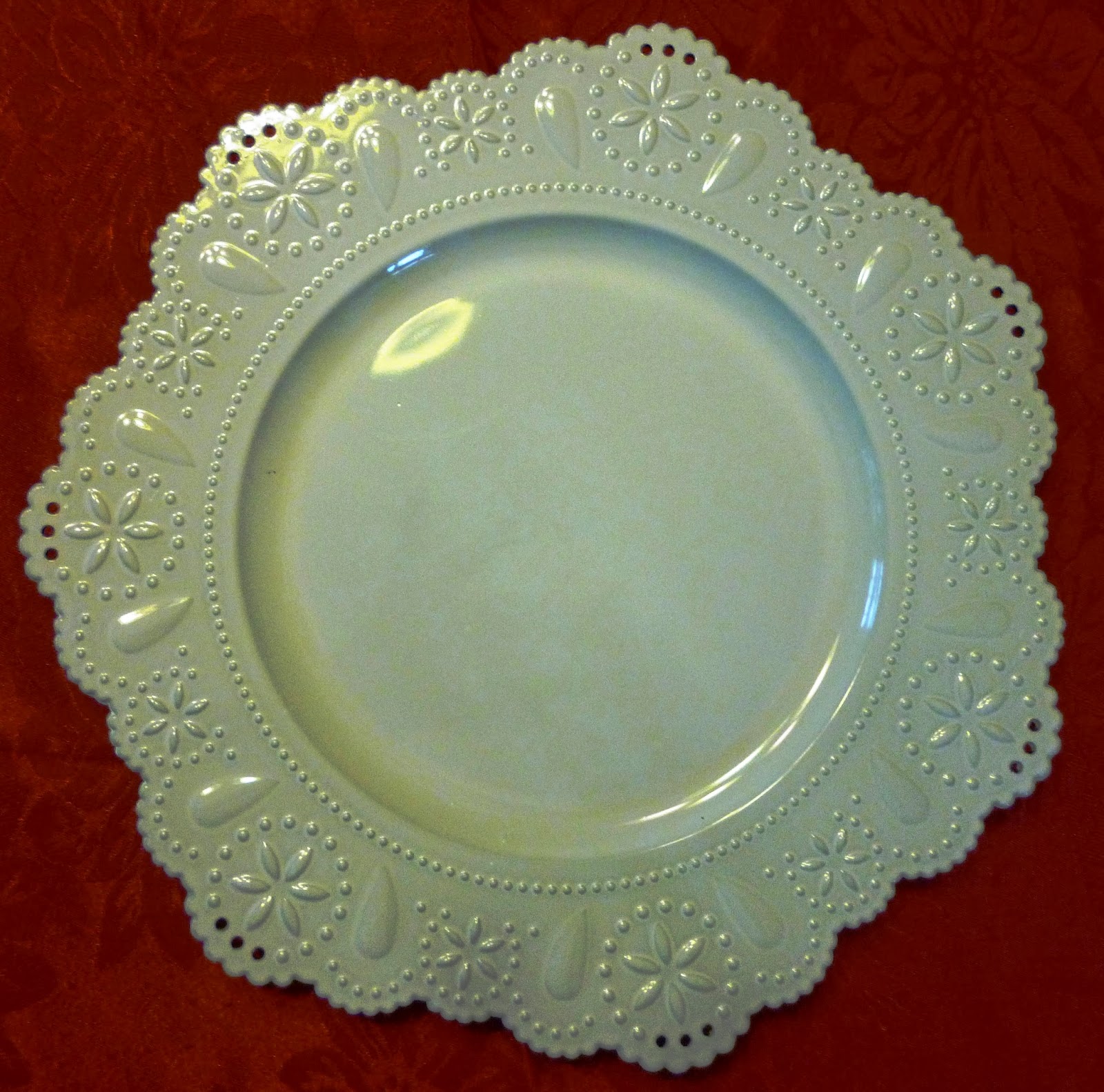 Writing Straight from the Heart "Permanent" Lace Chargers