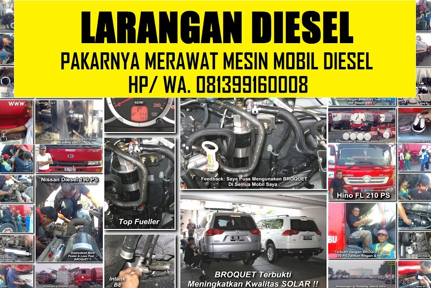 LARANGAN DIESEL, CARA MURAH MERAWAT MOBIL DIESEL 