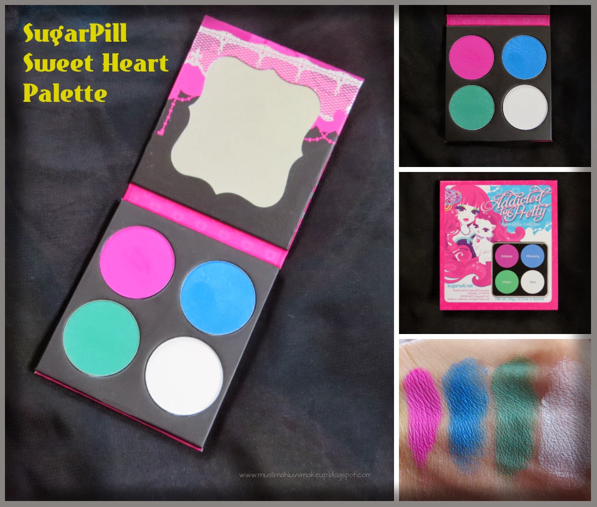 Muslimahluvsmakeup SugarPill Eyeshadow Palettes Review,Photos, and