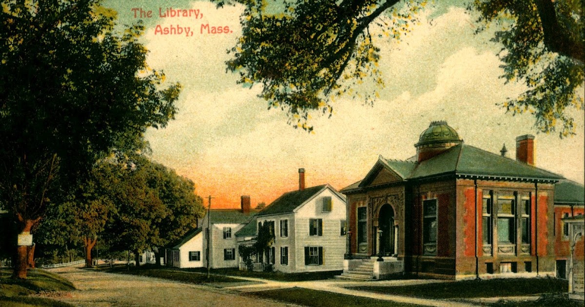 Library Postcards 1911 Library, Ashby, Massachusetts