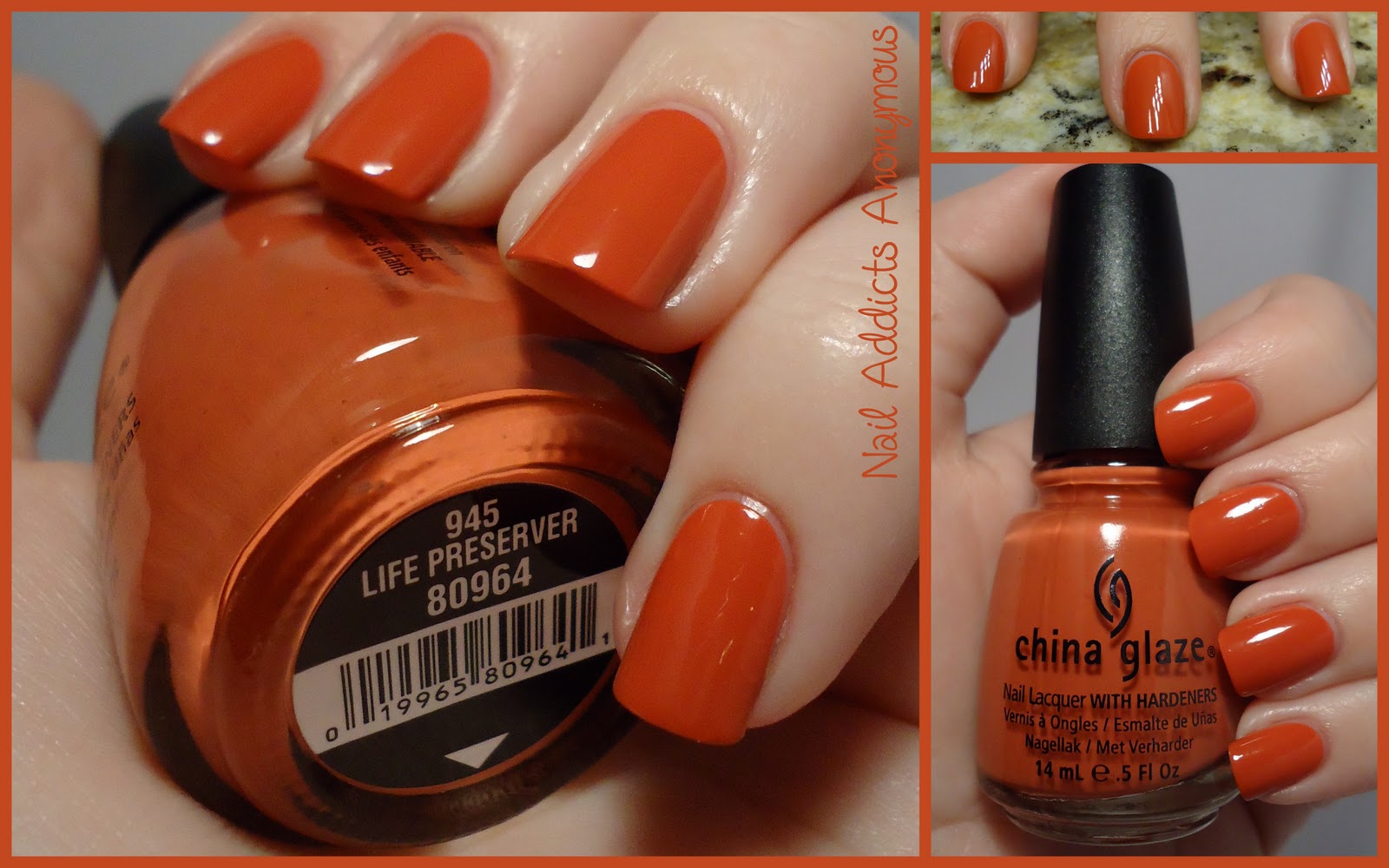 4. China Glaze Nail Lacquer in "Life Preserver" - wide 8