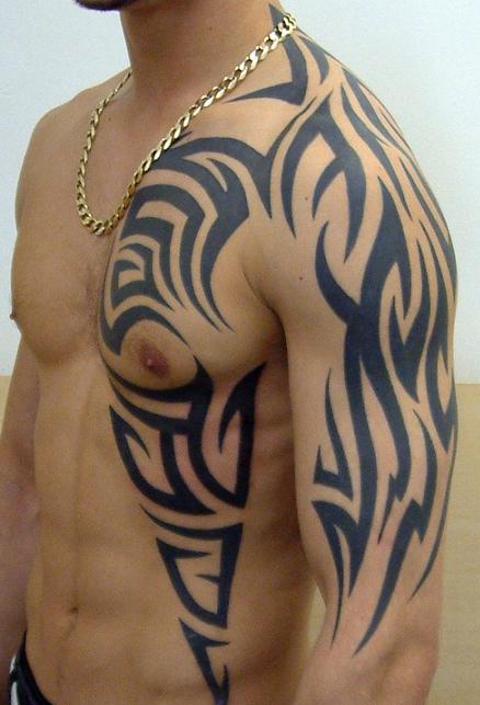 Tattooz Designs: Tribal Chest Tattoos Designs| Tribal Chest Tattoos Idea