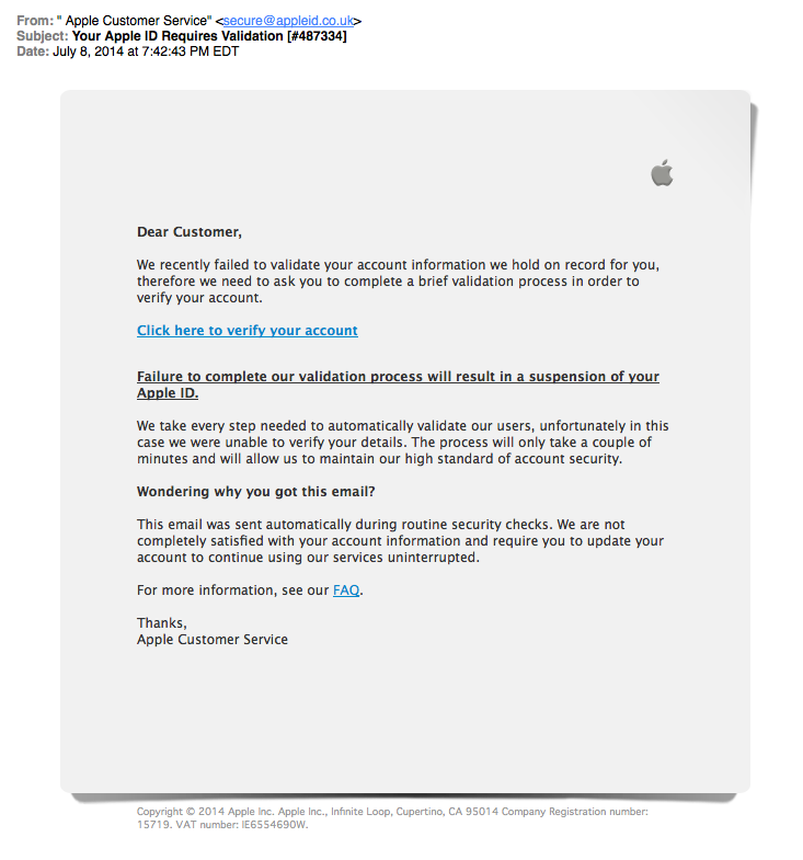 cisco s talos intelligence group blog apple id harvesting now this apple email format