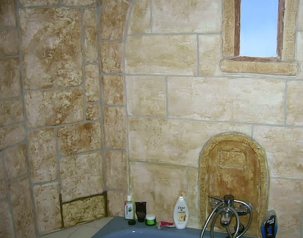 Malfuchs Modellierte Mauer