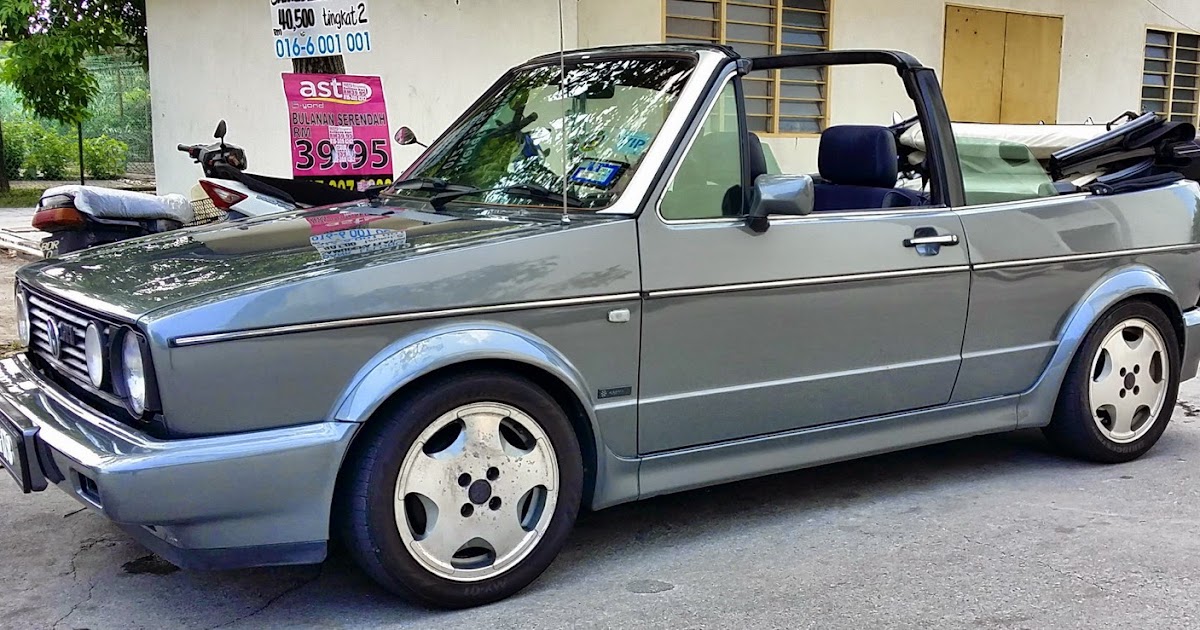 to my pleasuredome Volkswagen Golf Mk1 Karmann Cabriolet 1988
