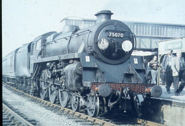 75070 on RCTS Railtour Soton-Fareham-Gosport