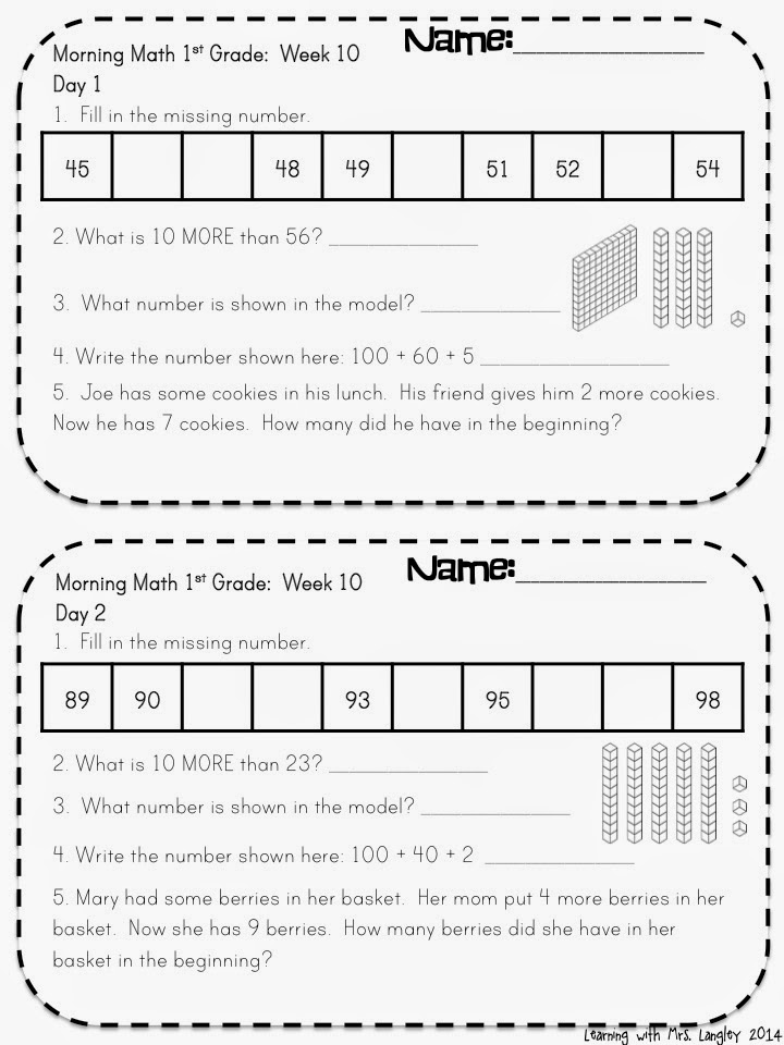 Math Monday: Daily Math Review | Learning with Mrs. Langley