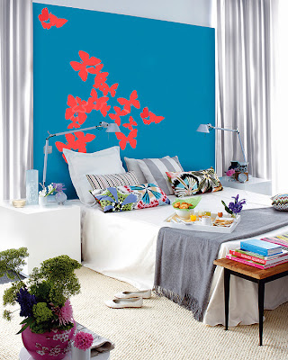 decoração de quartos, decoração de salas, decoração com cores, idéias para decorar com tinta na parede, blog de decoração