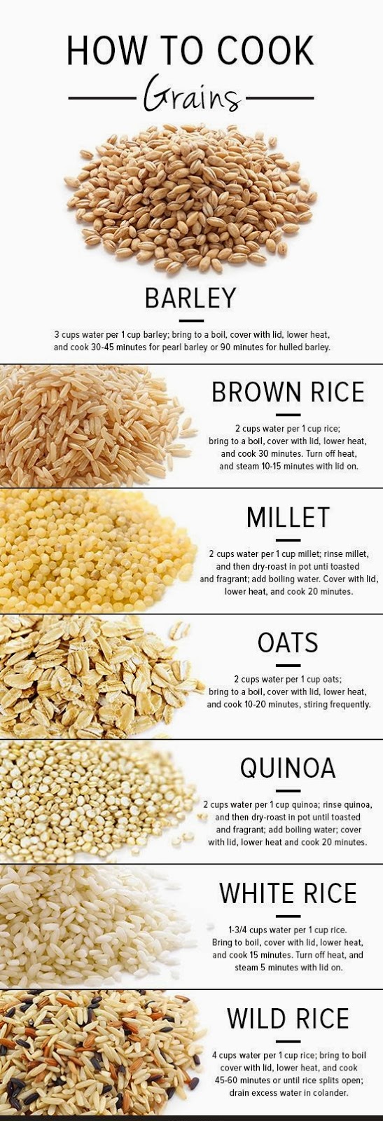 Your Spanish Recipes How to cook grains