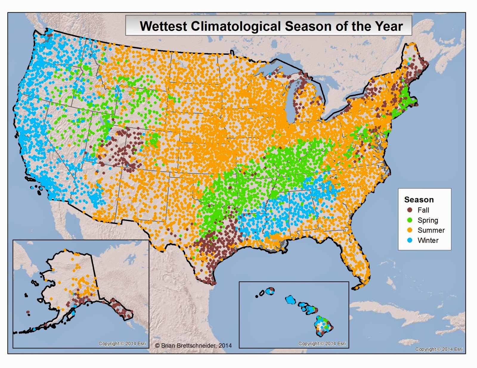 Brian B's Climate Blog Wettest Month of the Year