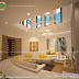 Awesome interiors of Living, Kitchen and bathroom