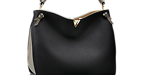Louis Vuitton Black Leather Tournon Hobo Bag