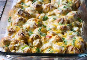 Chicken Fajita Bubble-Up Bake