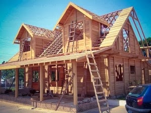 construcao de casa de madeira esqueleto de casa de madeira