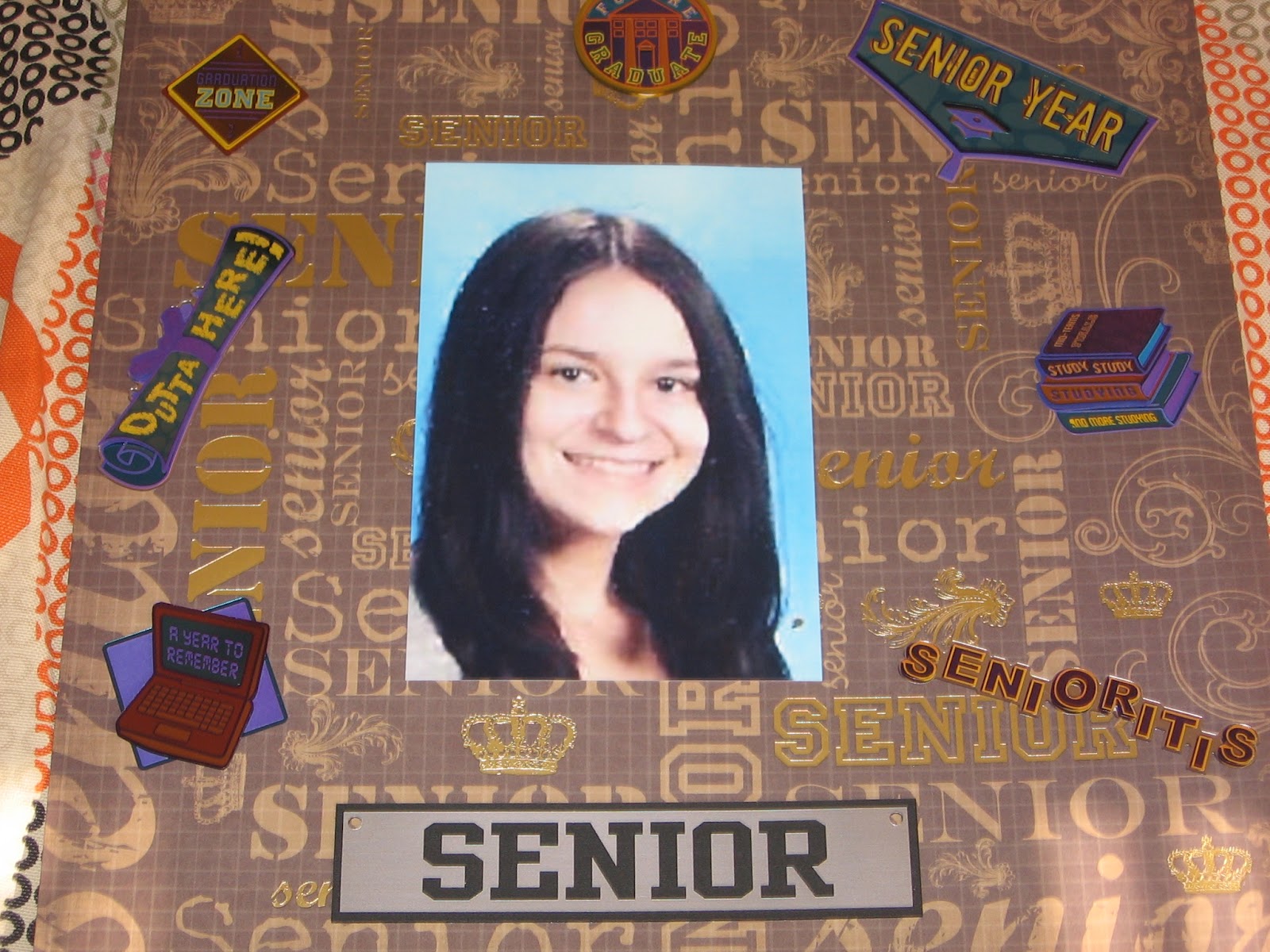 Boxes And Shadows School Years Scrapbook