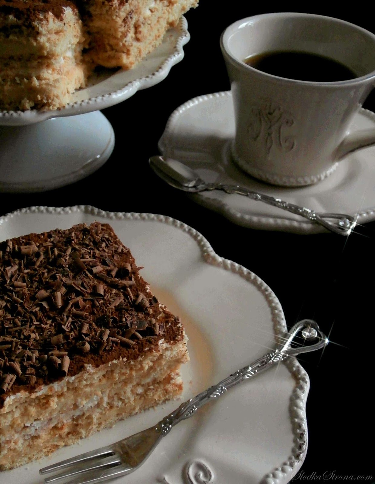 Ciasto Cappuccino (bez pieczenia) - Przepis - Słodka Strona