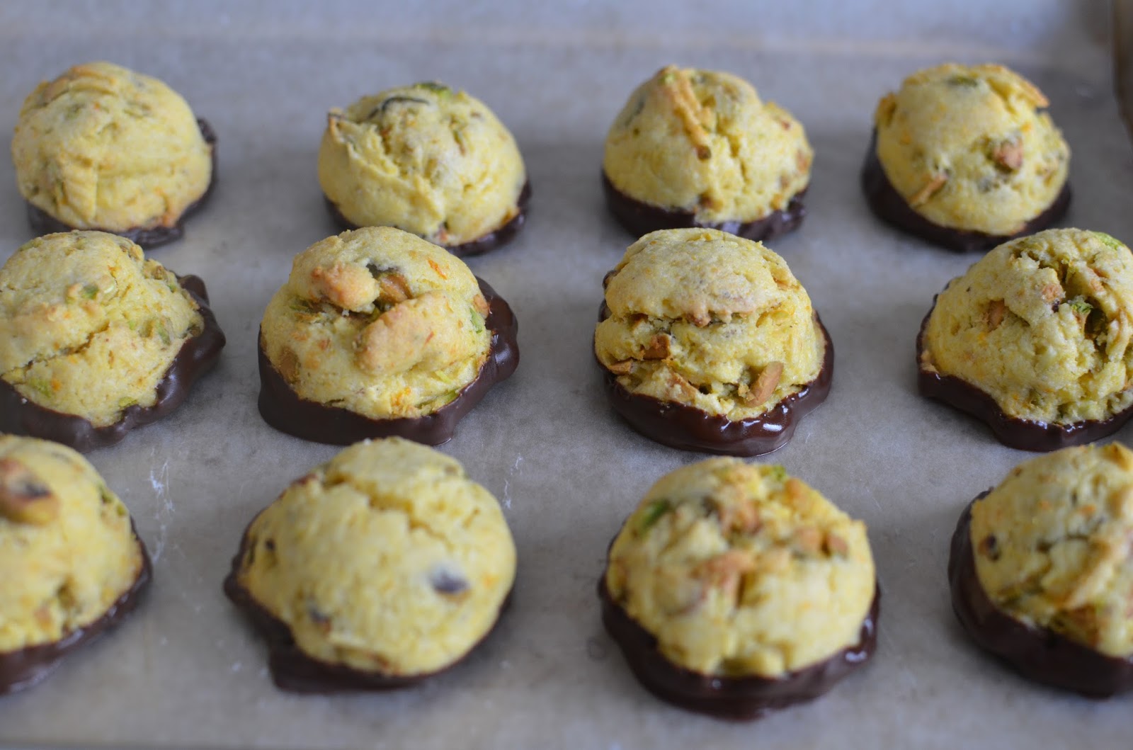 Playing with Flour Pistachioorange biscotti bites