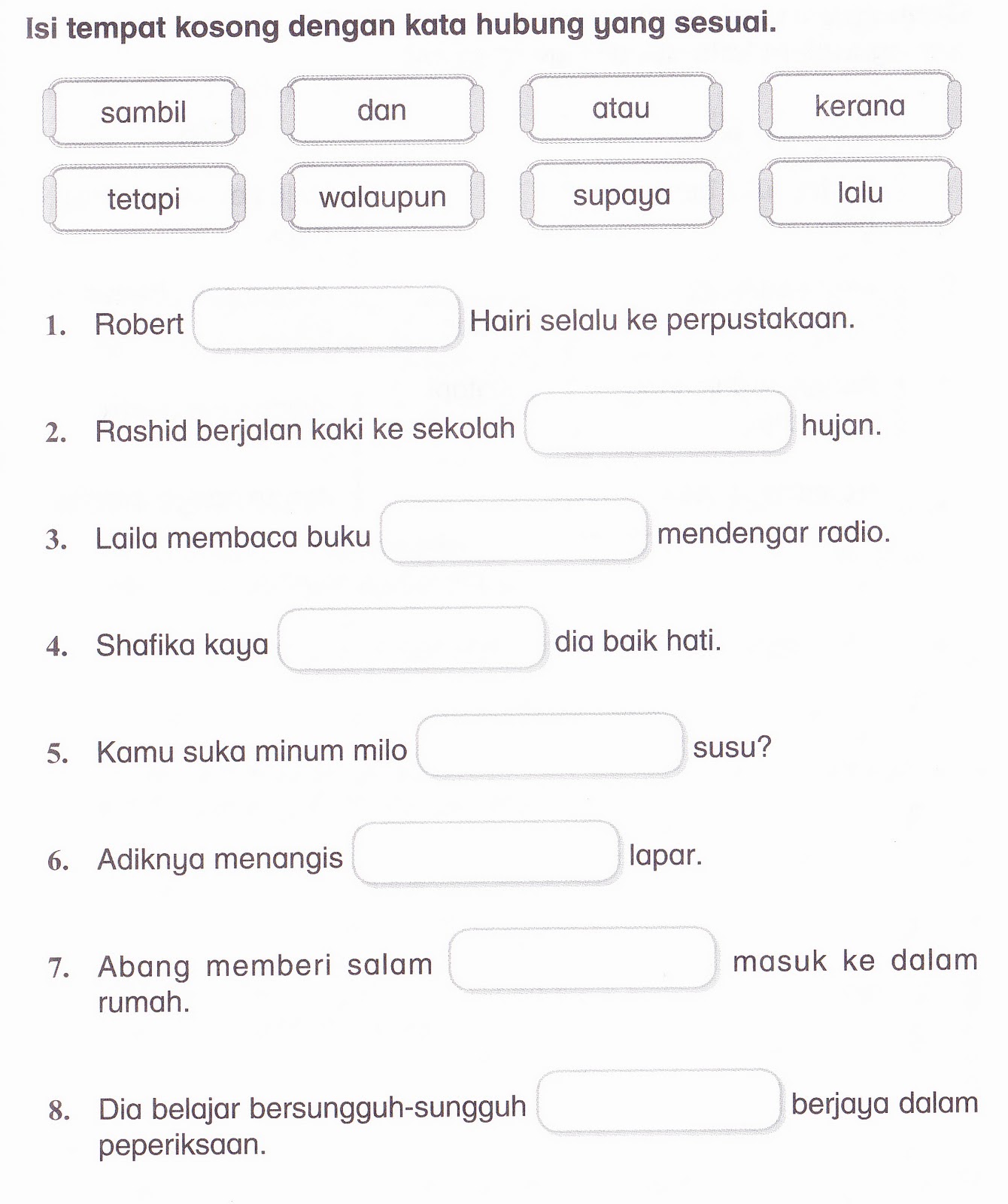 Kssr Bahasa Malaysia Tahun 1 Latihan 2