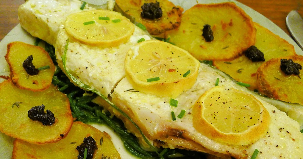 Culinary Adventures in London Foil Baked Halibut Steaks with Samphire