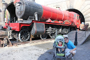 Upon entering Hogsmeade, the Hogwarts Express train and station are on the . (img )