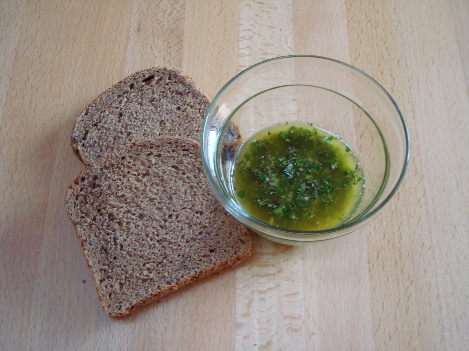 The Singing Fork Herb bread slices