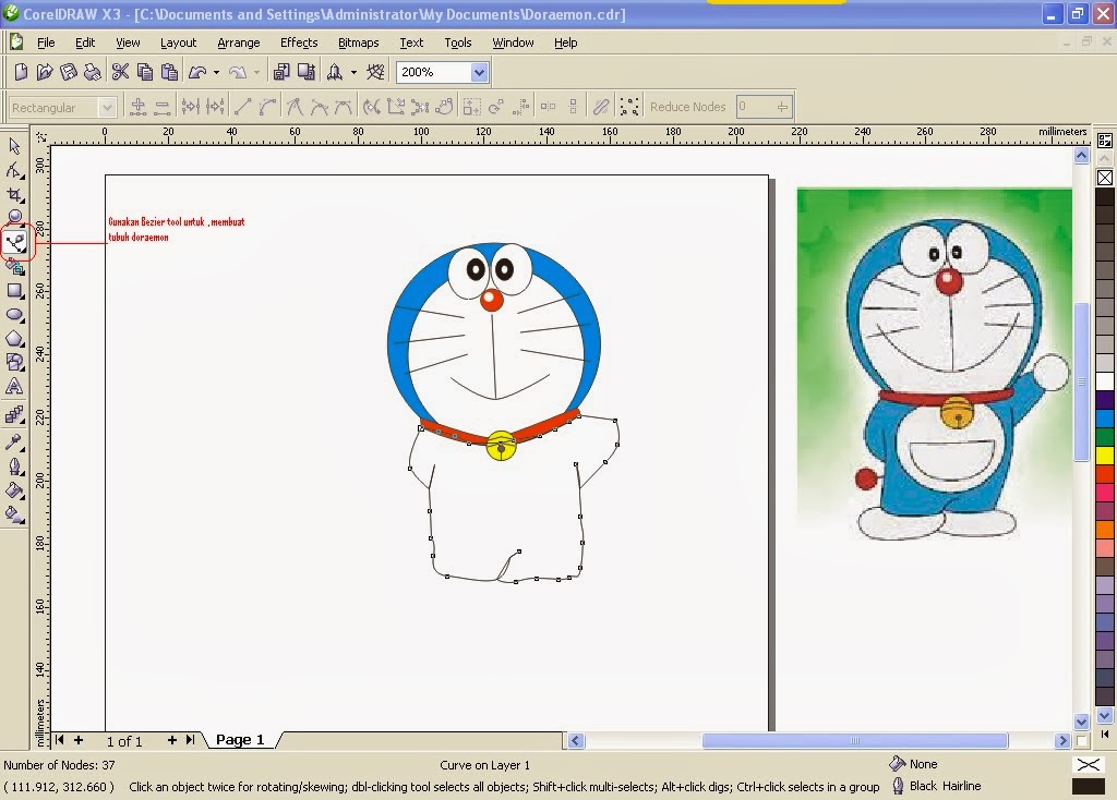 40 INFO TEKNIK DASAR MENGGAMBAR DI CORELDRAW 2019 - TEKNIK
