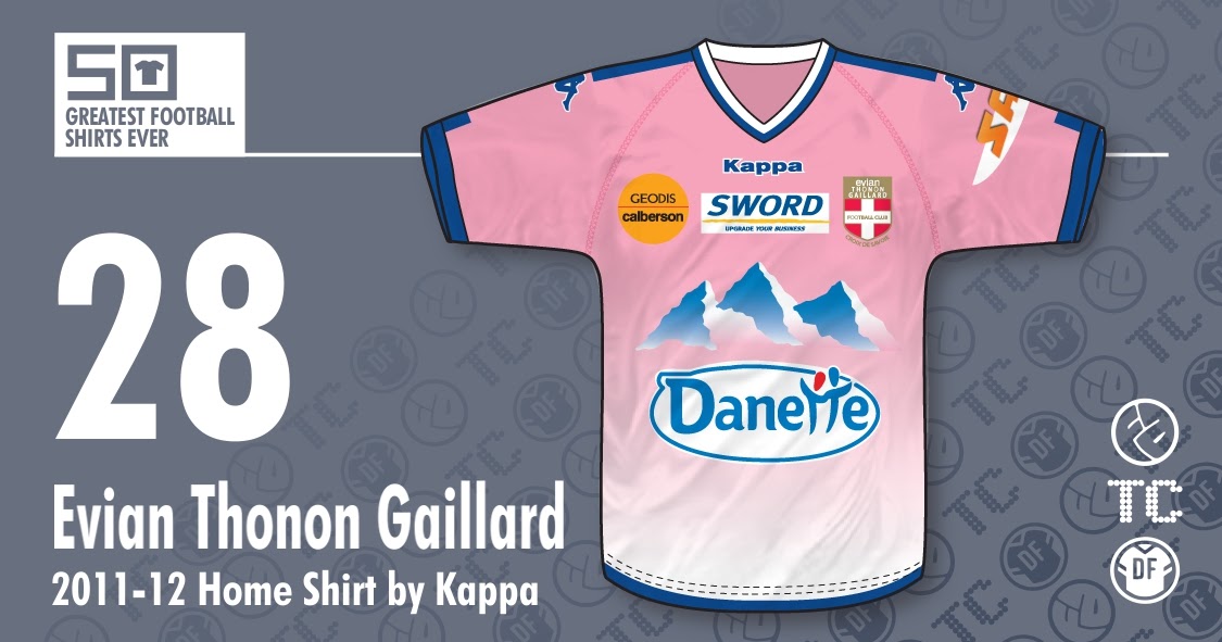 [50GFSE] #28 - Evian Thonon Gaillard 2011-12 Home Shirt by Kappa ~ The