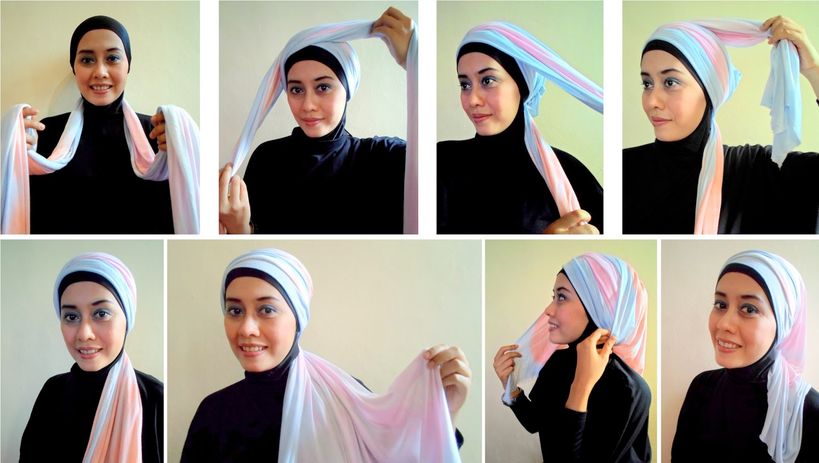 Tutorial Pashmina Berbahan Kaos | tutorial hijab pashmina kaos terbaru Tutorial Pashmina Berbahan Kaos | tutorial hijab pashmina kaos terbaru