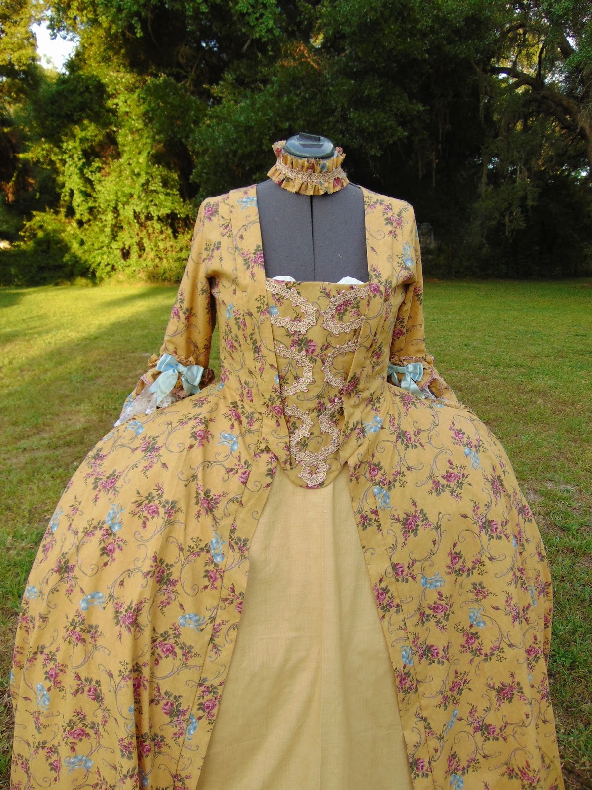 The Antique Sewist Simplicity 3637 Robe a la Francaise COMPLETE