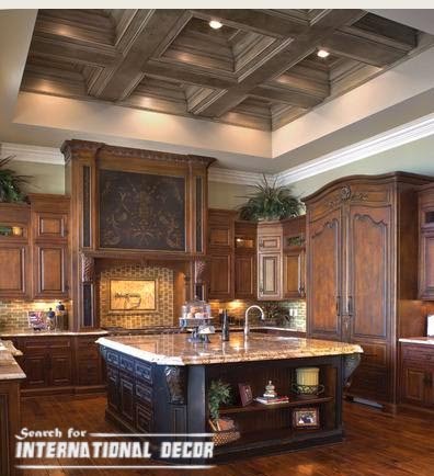 Coffered ceiling for kitchen 