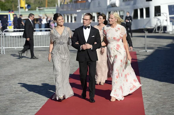 King Carl Gustaf of Sweden and Queen Silvia of Sweden, Prince Carl Philip of Sweden and Sofia Hellqvist, Crown Princess Victoria of Sweden, Prince Daniel of Sweden and Princess Mette-Marit of Norway, Sara Hellqvist and Lina Hellqvist, Marie Hellqvist and Erik Marie Hellqvist, Princess Brigitta of Sweden